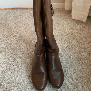 Brown Wedge Boots